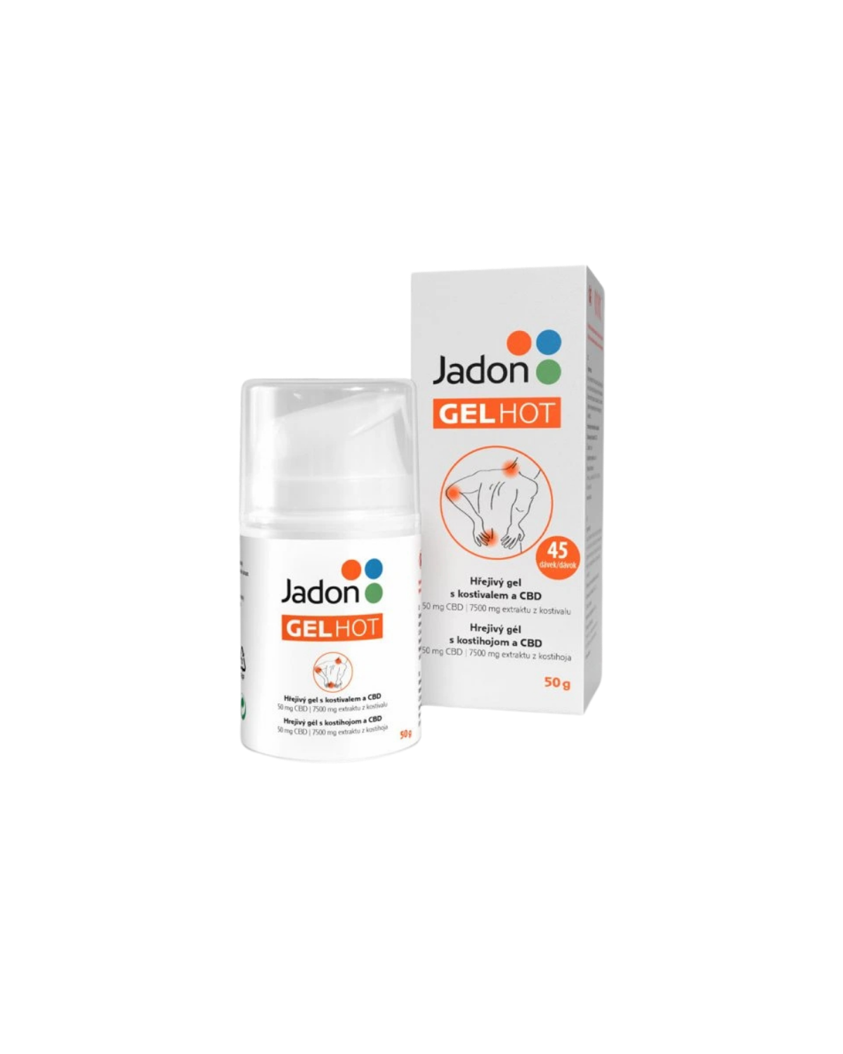Jadon GEL HOT s kostivalem a CBD 50g