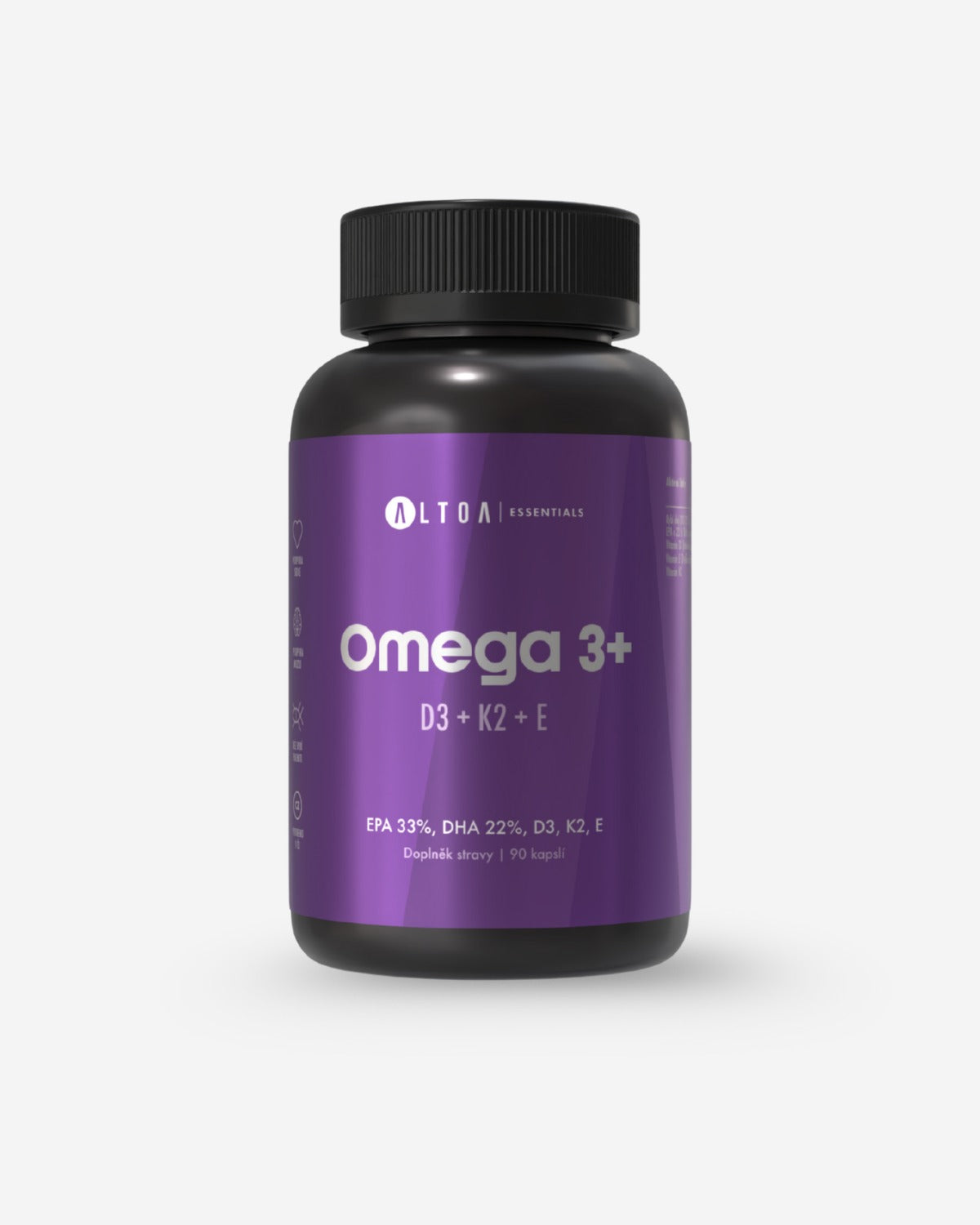 Omega 3+D3+K2+E - (90 kapslí)