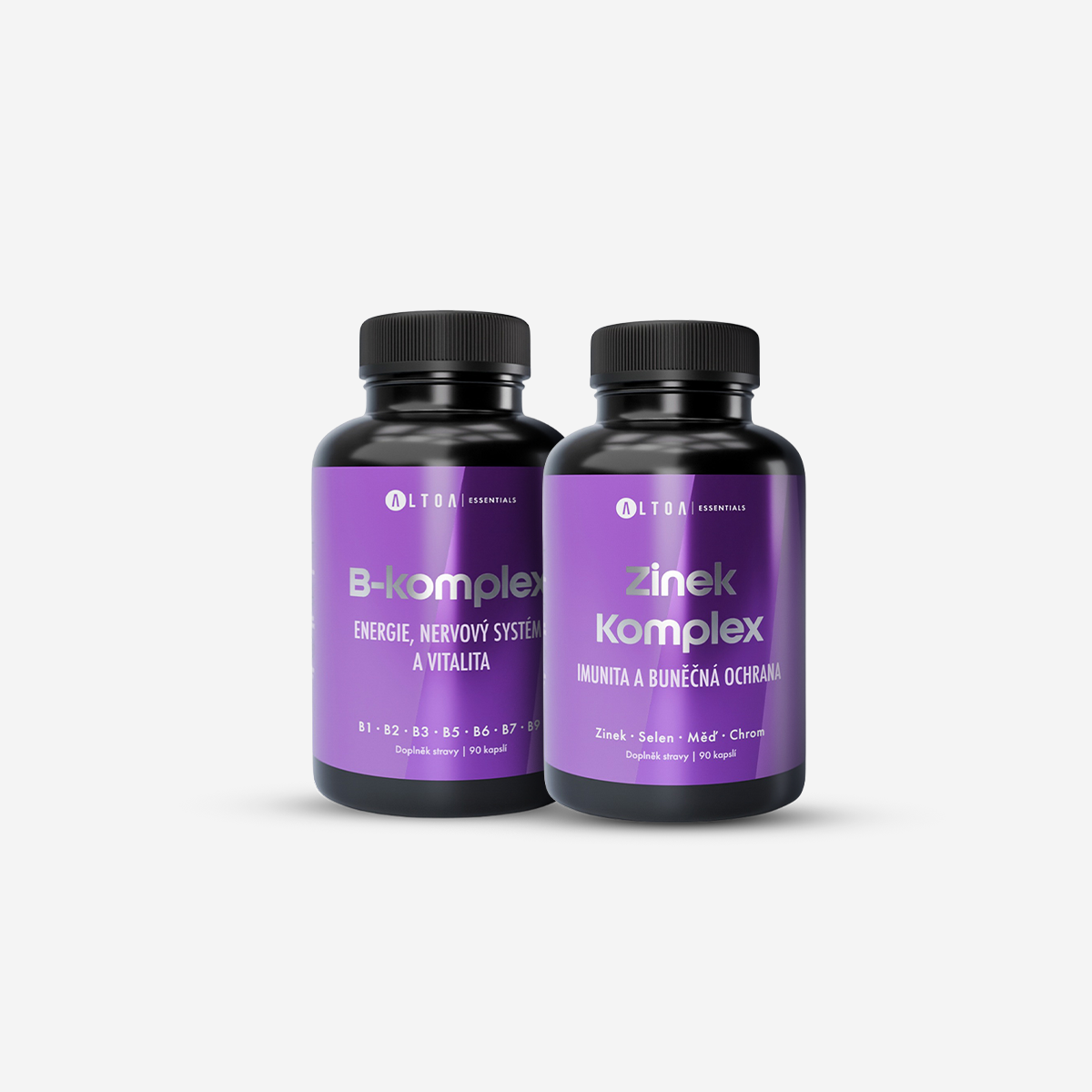 B-komplex + Zinek+ - (2×90 kapslí)