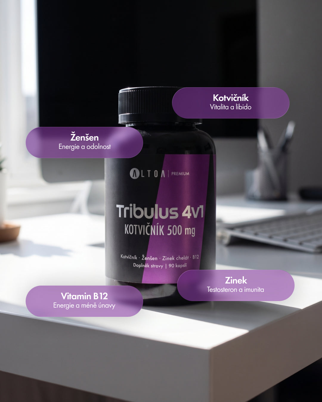 Tribulus 4V1 - (90 kapslí)