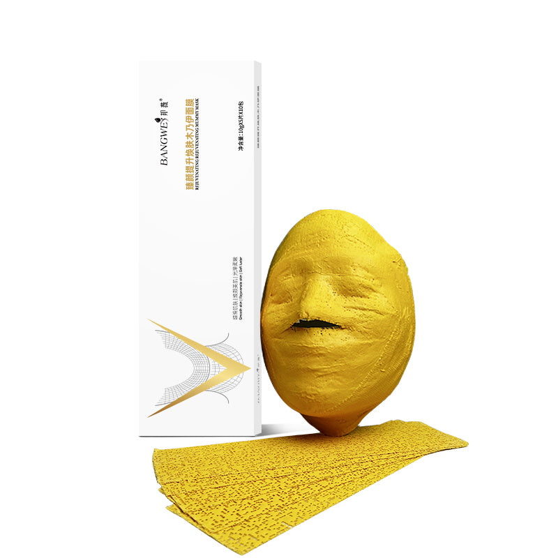 Zlatá V-shape omlazující maska s liftingovým efektem