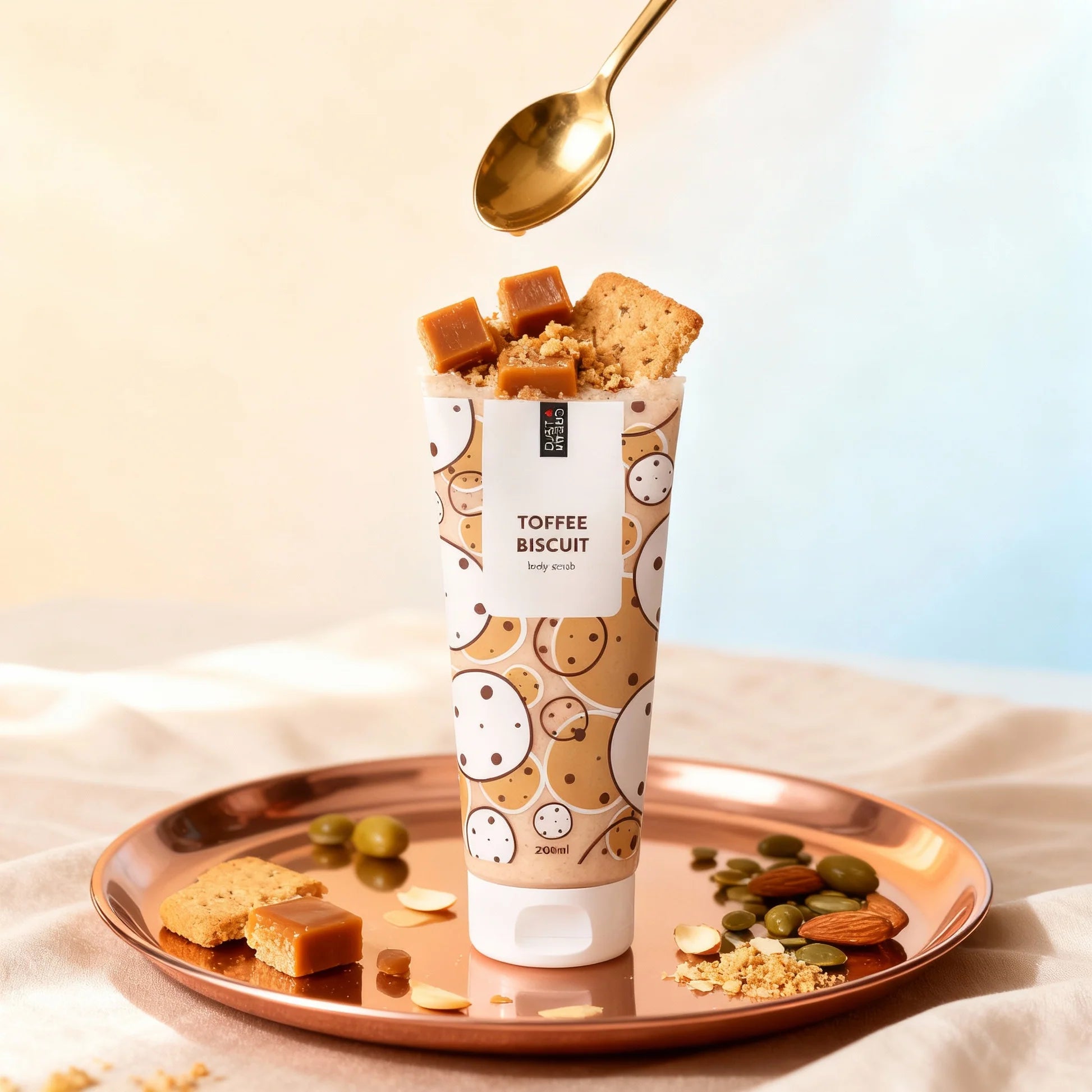 Body scrub – Caramel and biscuit