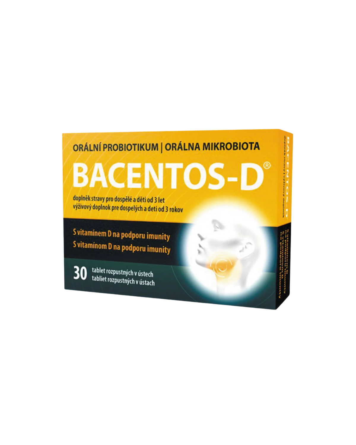 BACENTOS-D oral probiotic 30 tablets