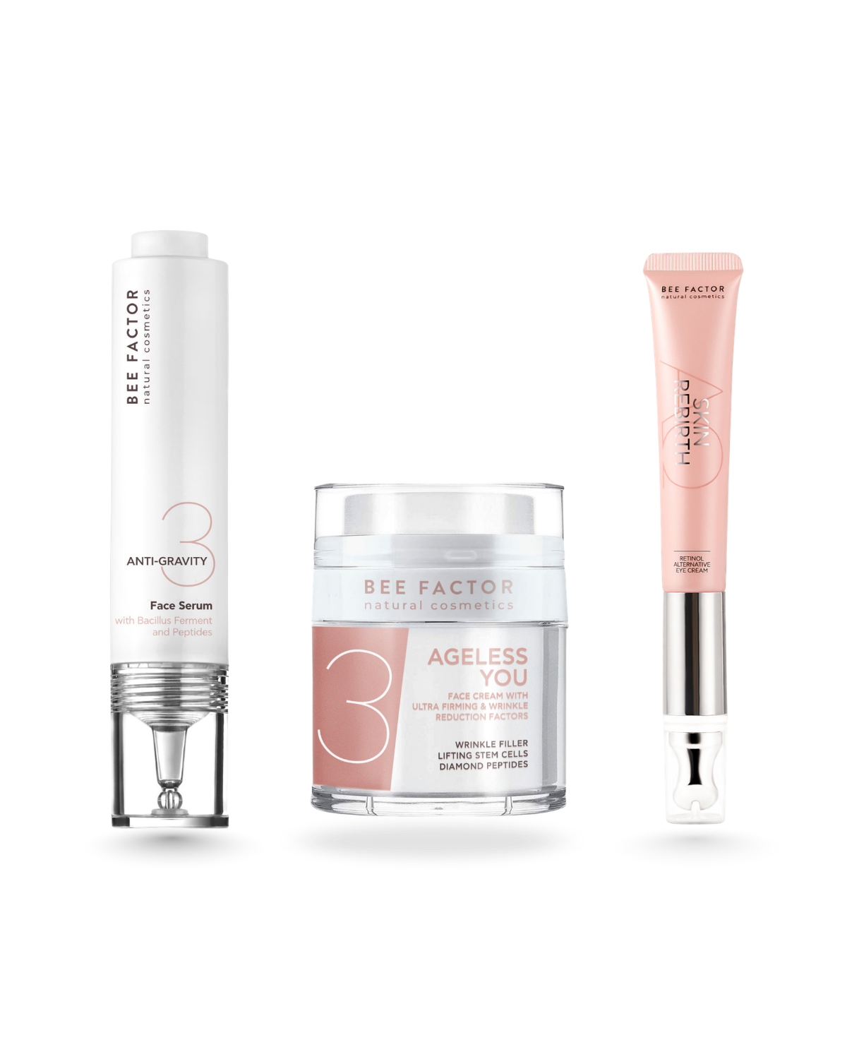 Complete Anti-Aging Cosmetic Set - Firmer Skin and Eyes