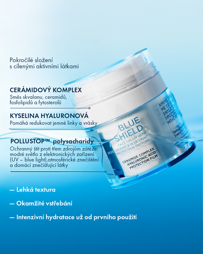 BLUE SHIELD - Hydratační krém s ochranou proti modrému záření