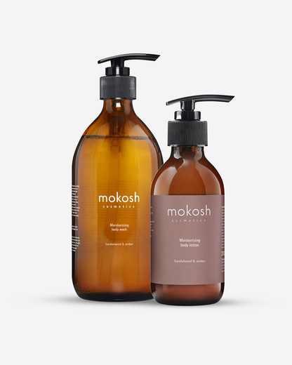 Výhodný balíček - Tělové mléko a mycí gel Santalové dřevo a Jantar