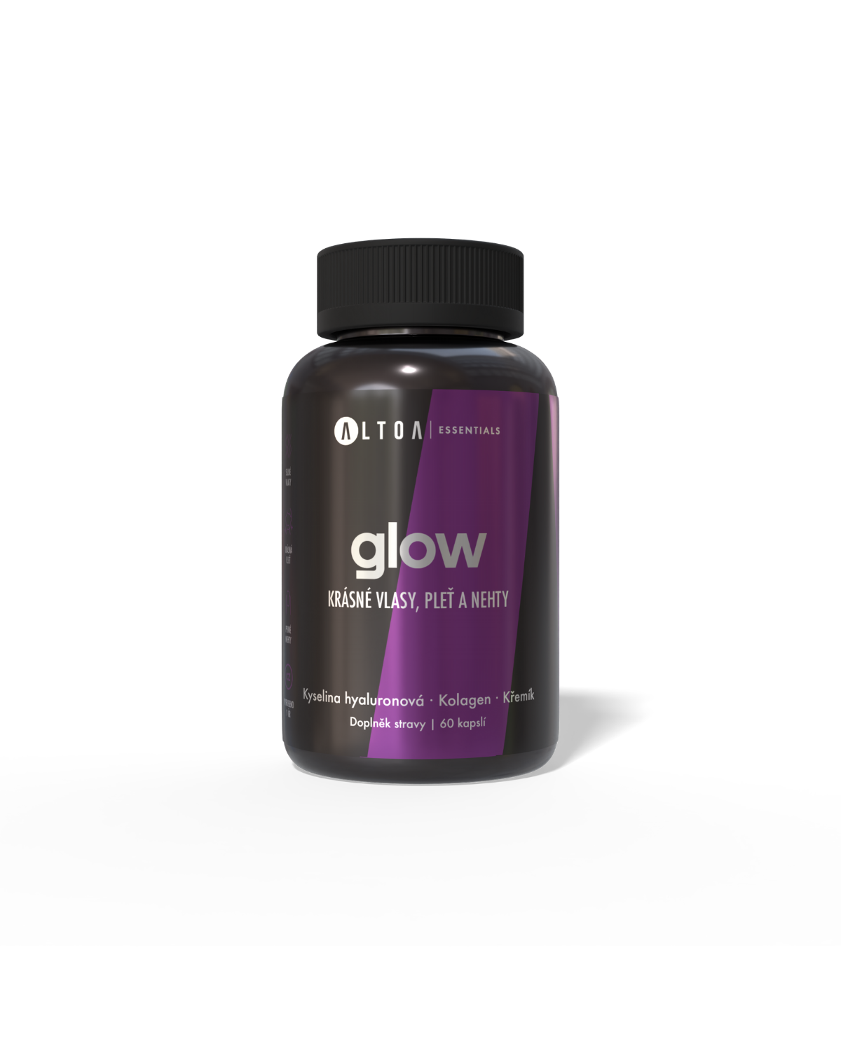 GLOW - Kolagen, kyselina hyaluronová, biotin (60 kapslí)