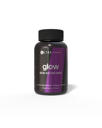 GLOW - Kolagen, kyselina hyaluronová, biotin (60 kapslí)