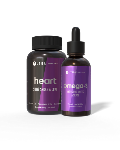 HEART BOOST - HEART (90 kapslí) + Omega-3 (100 ml)