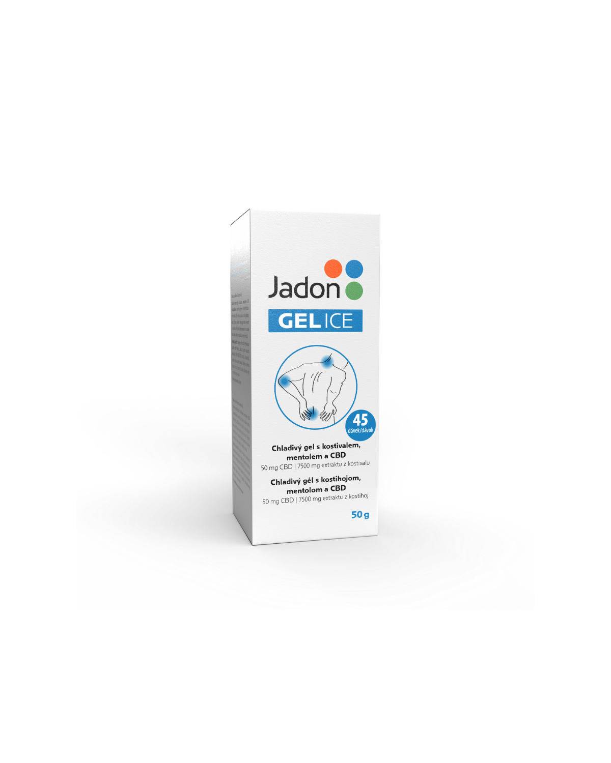 Jadon GEL ICE s kostivalem, mentolem a CBD 50g