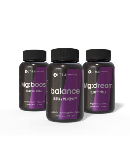 MENOBALANC - BALANCE + Mg:BOOST + Mg:DREAM (3x90 kapslí)