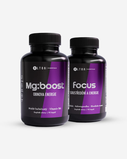 ActiveBoost - Focus 90 kapslí + MG:Boost 90 kapslí