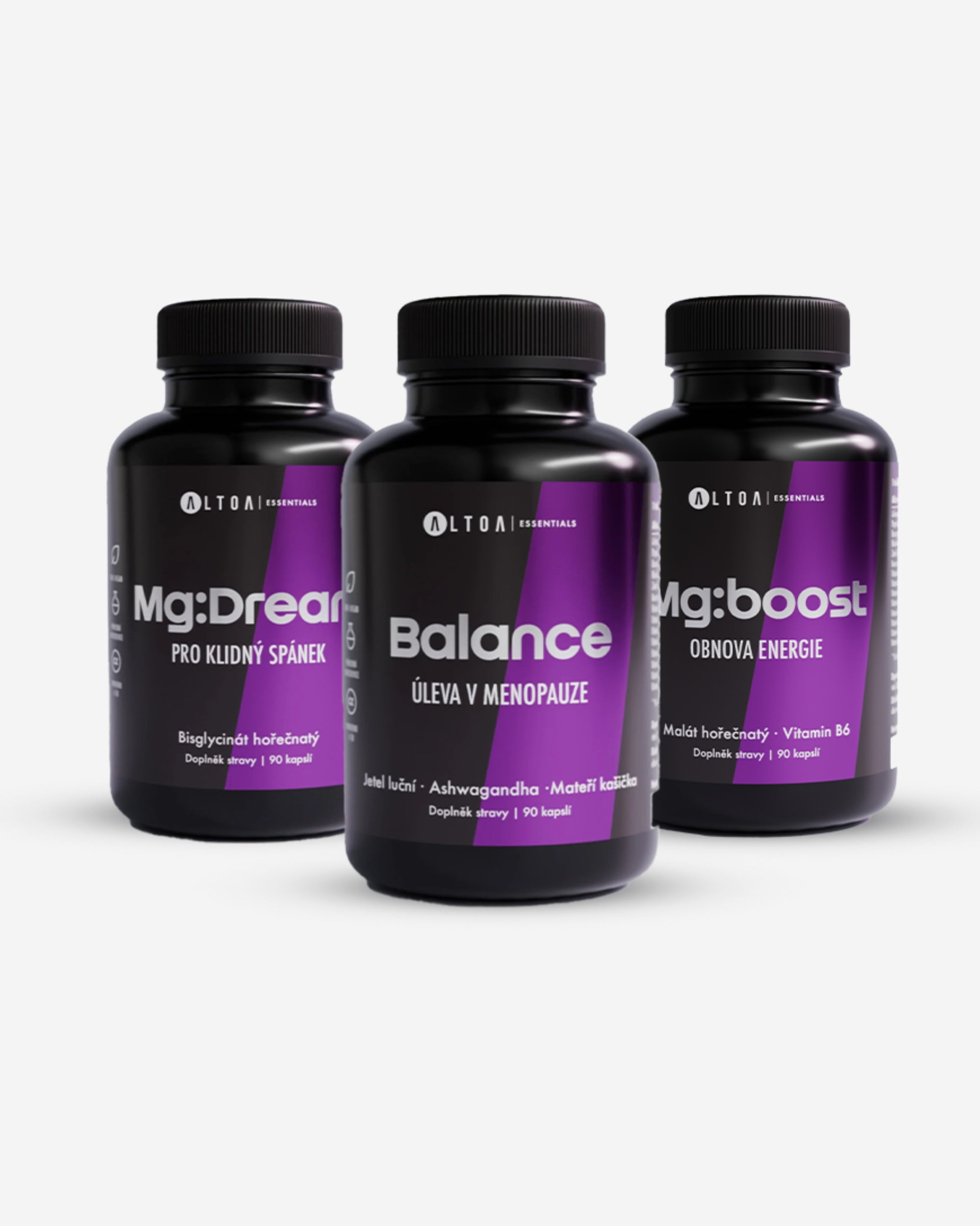 MENOBALANC - BALANCE + Mg:BOOST + Mg:DREAM 90 kapslí