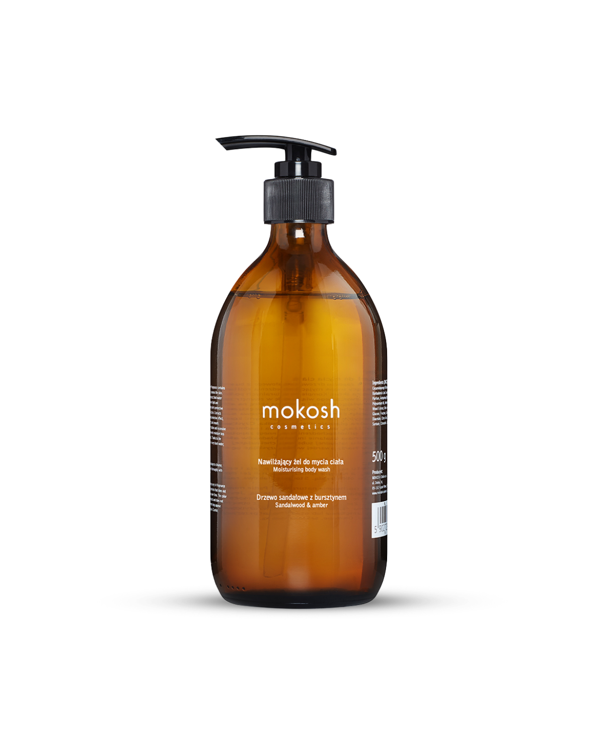 Hydratační mycí gel na tělo a ruce – Santalové dřevo a Jantar