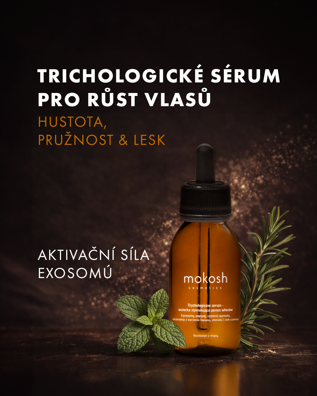 Trichologické sérum pro růst vlasů – Rozmarýn a Máta