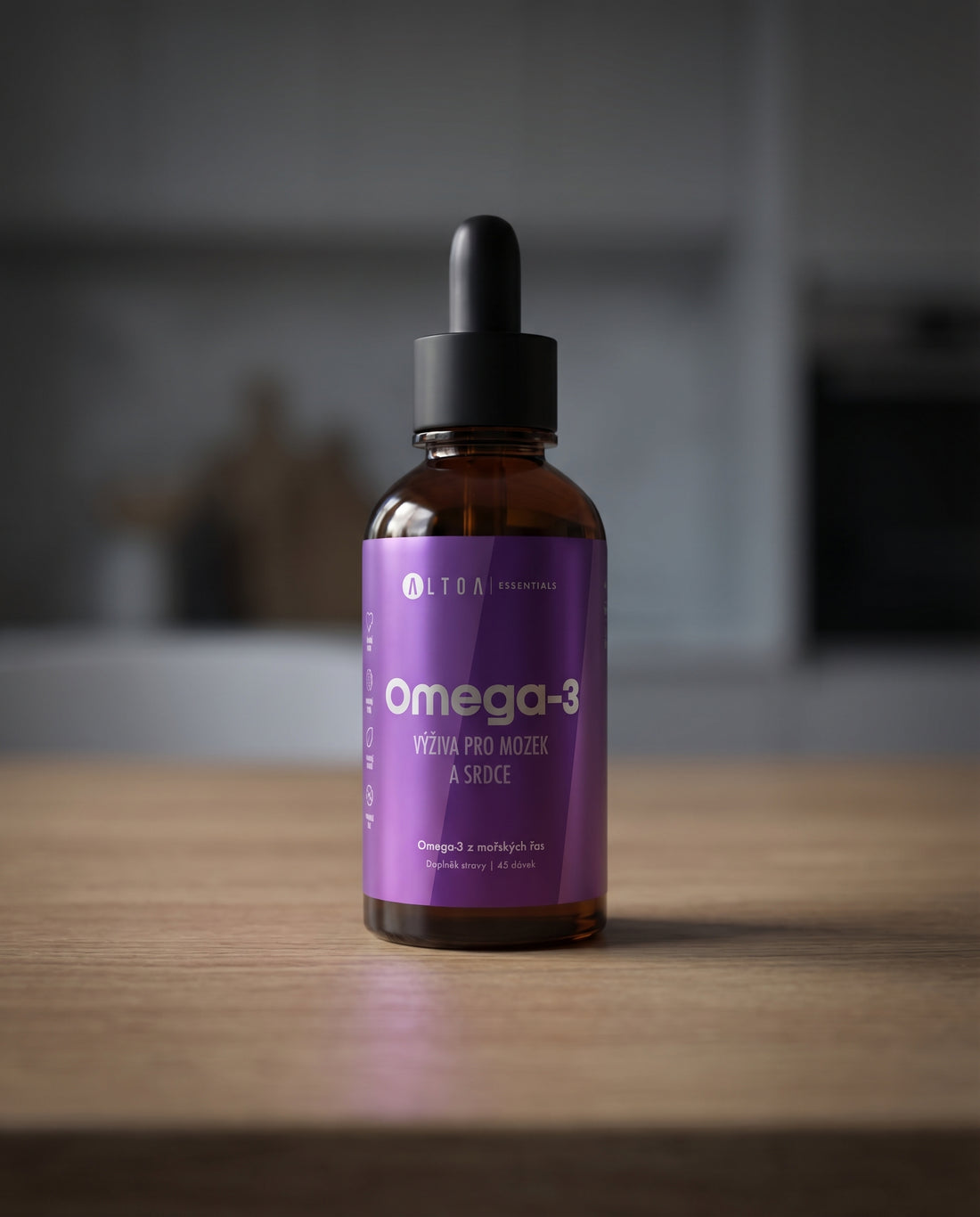 Omega 3 olej z řas 500 mg DHA - (100 ml)