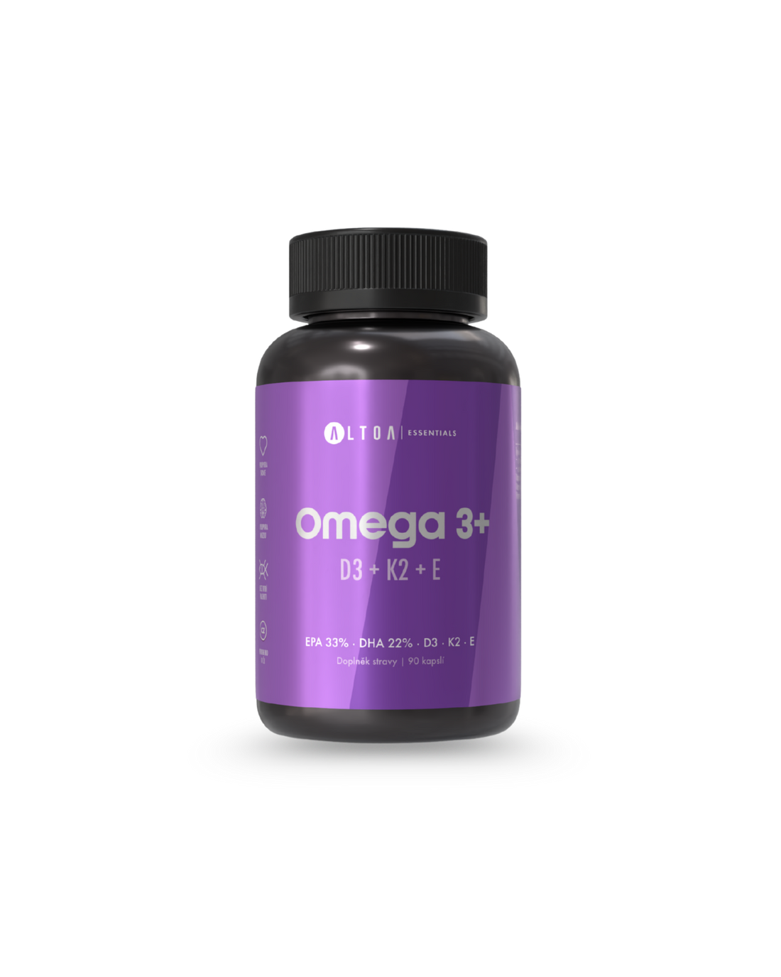 DAILY BASE - Omega 3 + D3 + K2 + E + Probiotika Forte (2x 90 kapslí)