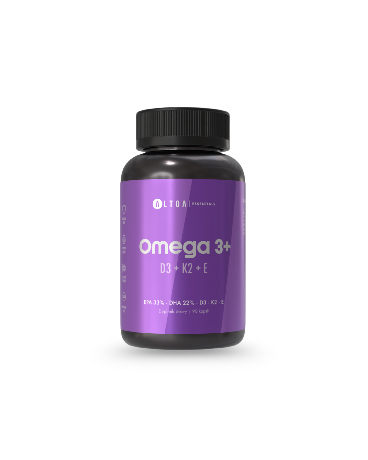 DAILY BASE - Omega 3 + D3 + K2 + E + Probiotika Forte (2x 90 kapslí)