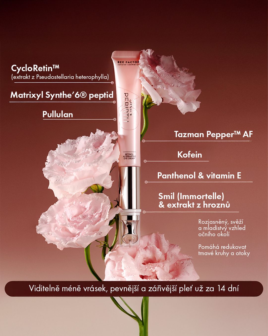 SKIN REBIRTH – Regenerační oční krém s retinolovou alternativou