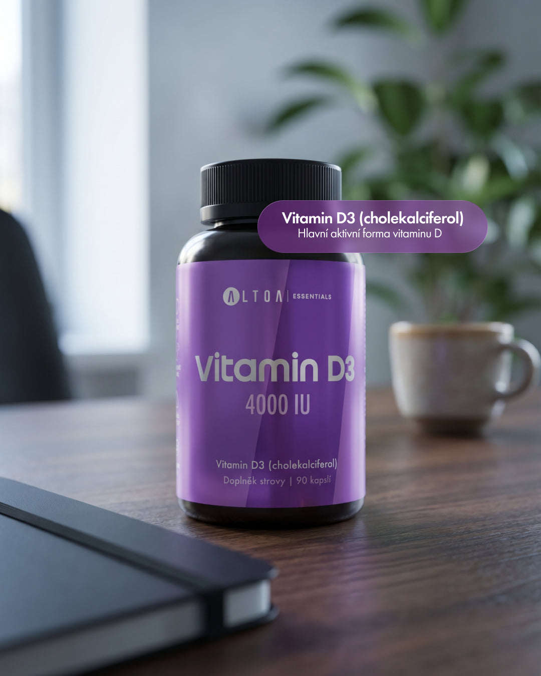 Vitamin D3 (4000 IU) - (90 kapslí)