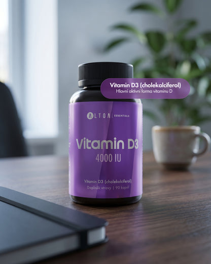 Vitamin D3 (4000 IU) - (90 kapslí)