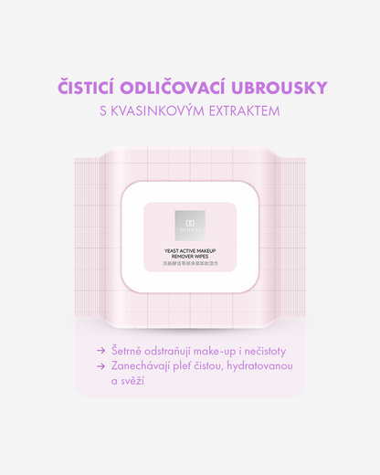 Odličovací ubrousky s fermentovanými kvasinkami 120 ks