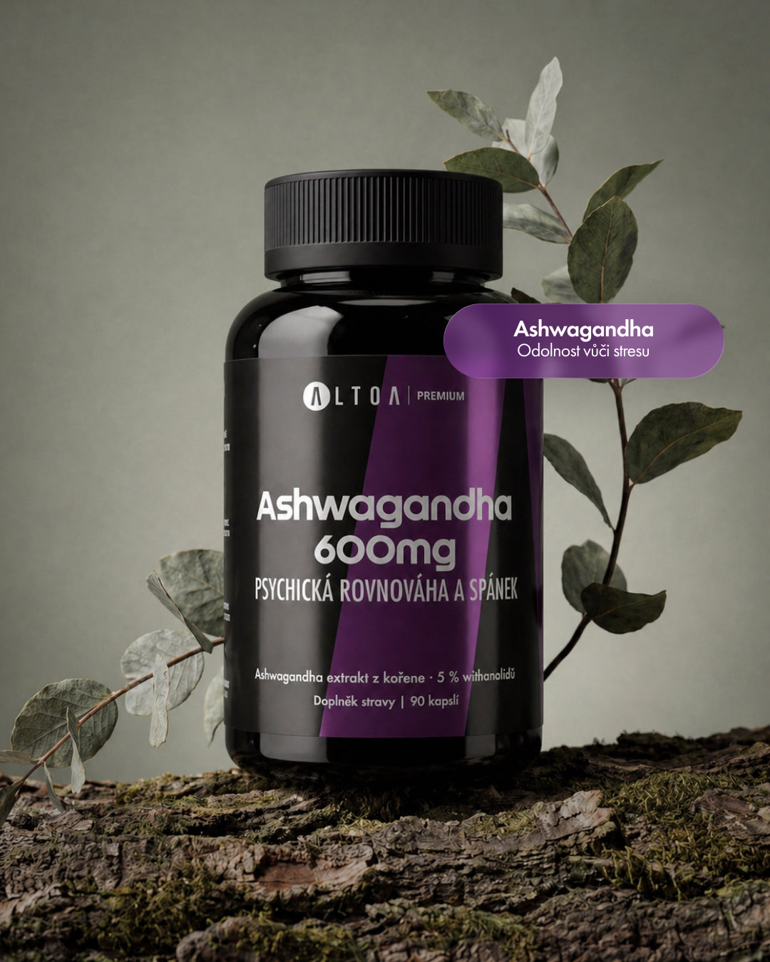 Ashwagandha 600 mg - (90 kapslí)