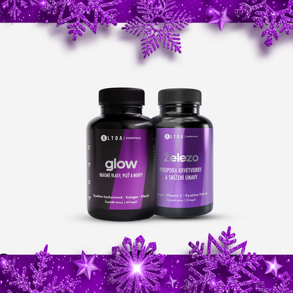 IRON BOOST - GLOW 60 kapslí + Železo 90 kapslí