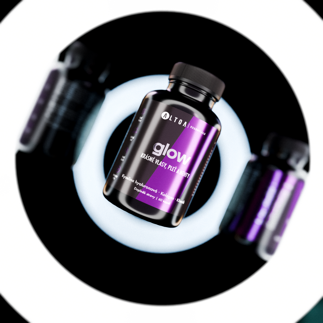 GLOW - Kolagen, kyselina hyaluronová, biotin (60 kapslí)