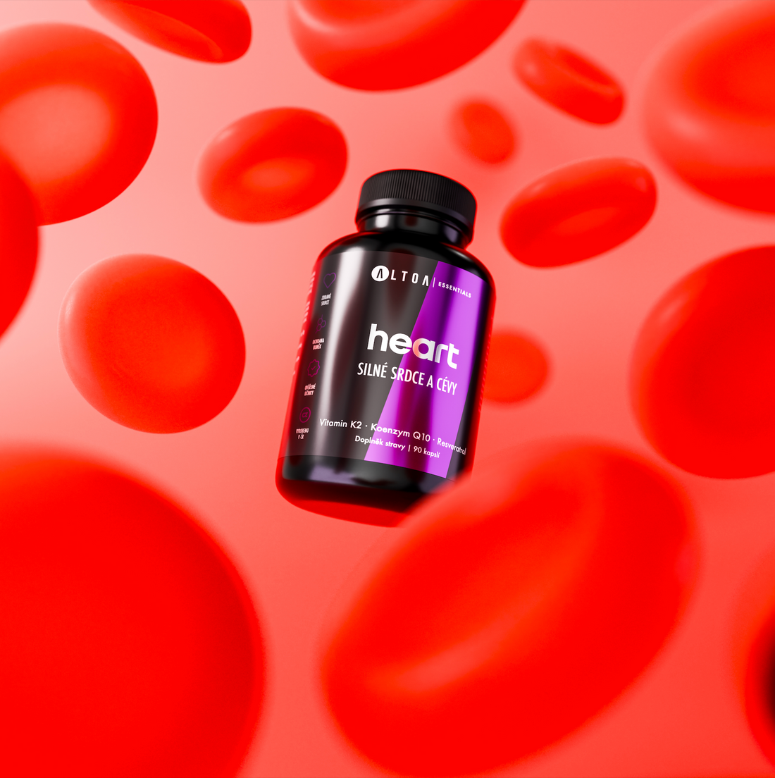 HEART - Koenzym Q10, resveratrol (90 kapslí)