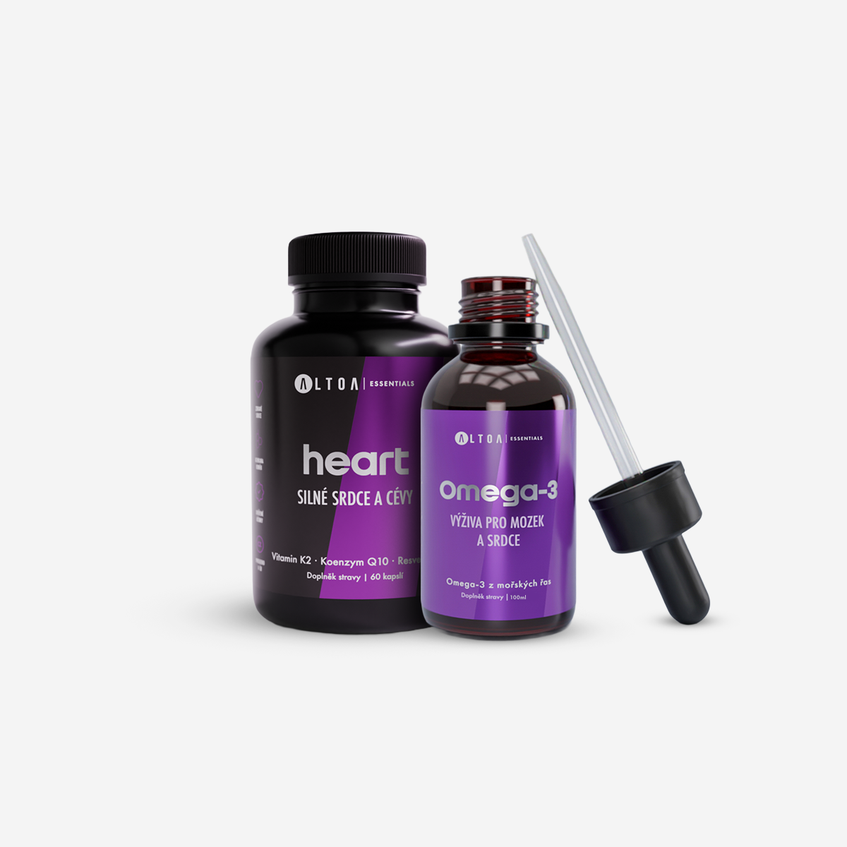 HEART BOOST - HEART 90 kapslí + Omega-3 100 ml