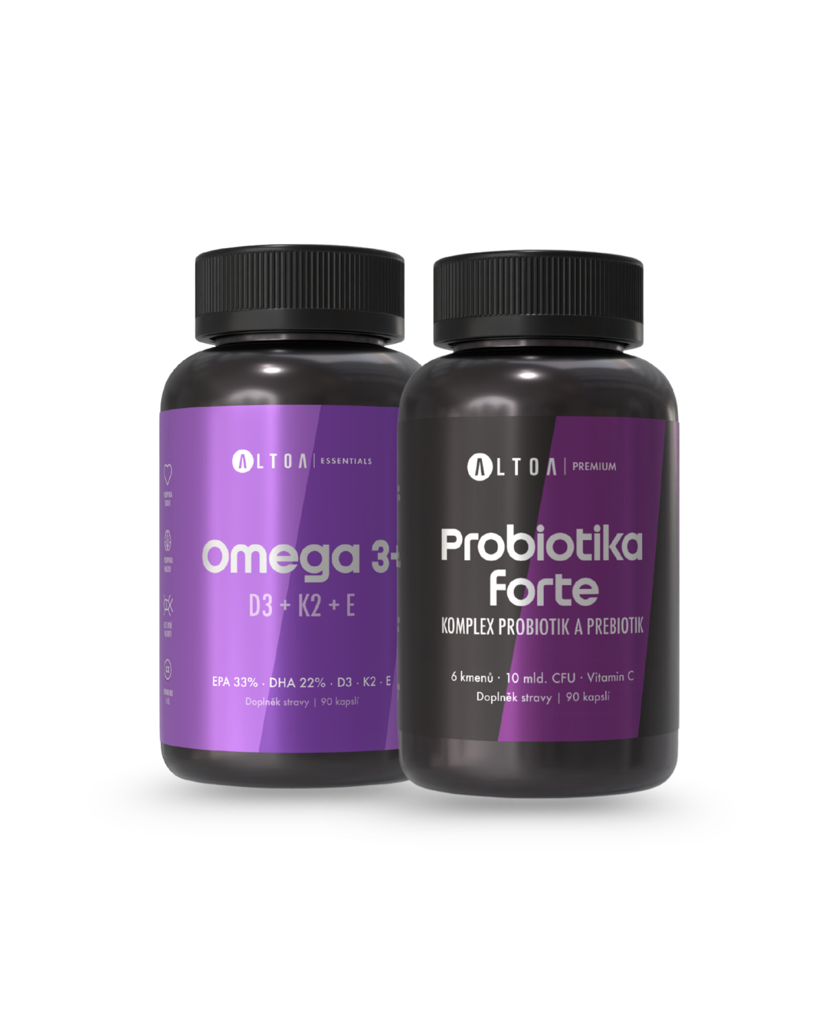 DAILY BASE - Omega 3 + D3 + K2 + E + Probiotika Forte (2x 90 kapslí)