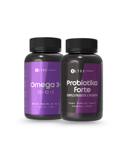 DAILY BASE - Omega 3 + D3 + K2 + E + Probiotika Forte (2x 90 kapslí)