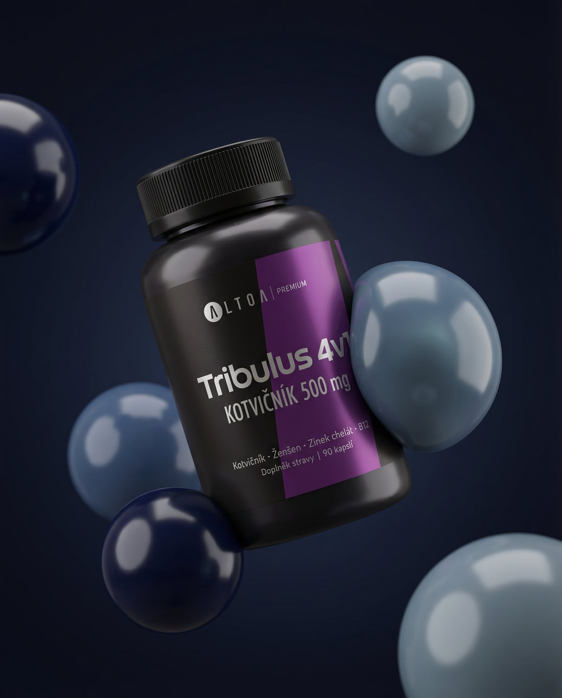 Tribulus 4V1 - Kotvičník, sibiřský ženšen, zinek (90 kapslí)